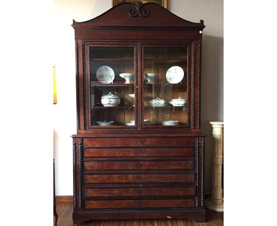 Bookcase Libreria in palissandro Belgio metà 1800