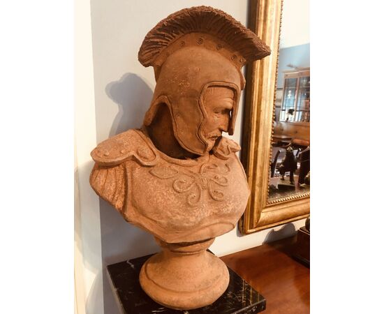 Testa di "ARES", terracotta, periodo Empero