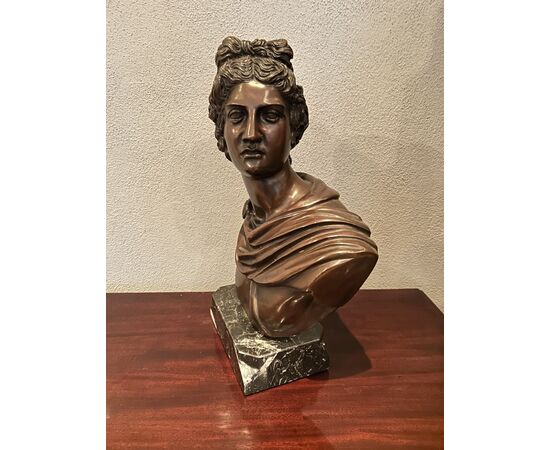 Busto di Alessandro Magno in bronzo