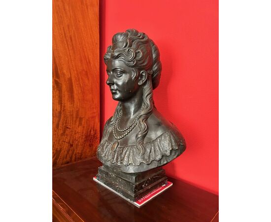 Busto di bronzo "Imperatirce SISSI DI AUSTRIA"