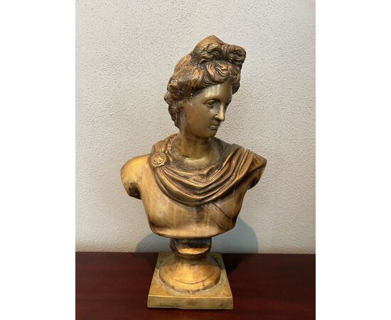 Busto di "APOLLO", bronzo XX-secolo