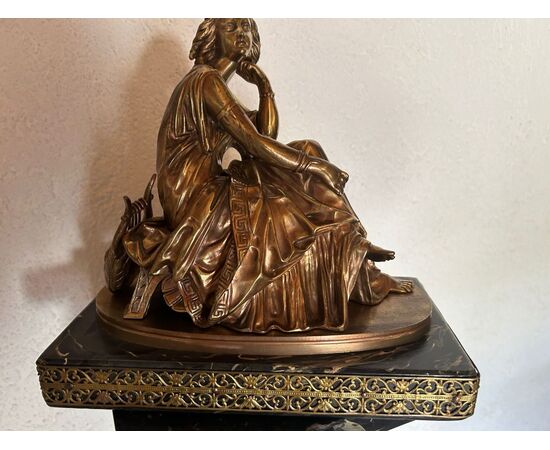 Allegoria della Musica, bronzo d'orato dell'800