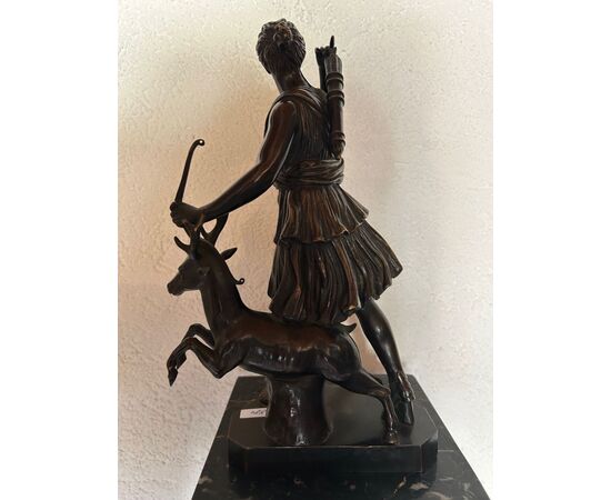 Scultura di Bronzo "DIANA" dell'Ottocento