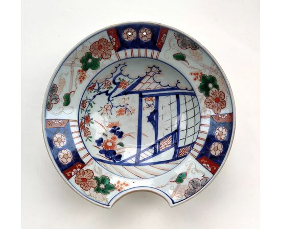 PIATTO DA BARBIERE - IMARI - XVIII SEC