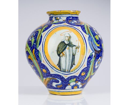 Vaso in maiolica , bottega di Mastro Domenico , XVI secolo RISERVATO