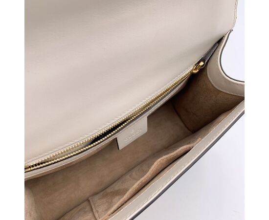 GUCCI Borsa a Tracolla in Pelle Col. Bianco Sylvie M