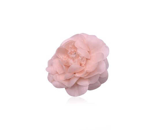 CHANEL Spilla Vintage in Tela Col. Rosa Camellia