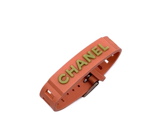 CHANEL Bracciale Vintage in Plastica Col. Arancione