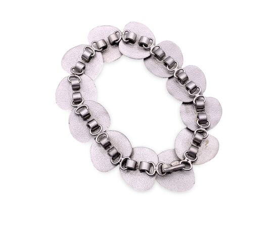 CHANEL Bracciale Vintage in Metallo Col. Argento