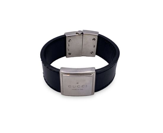 GUCCI Bracciale in Pelle Col. Nero