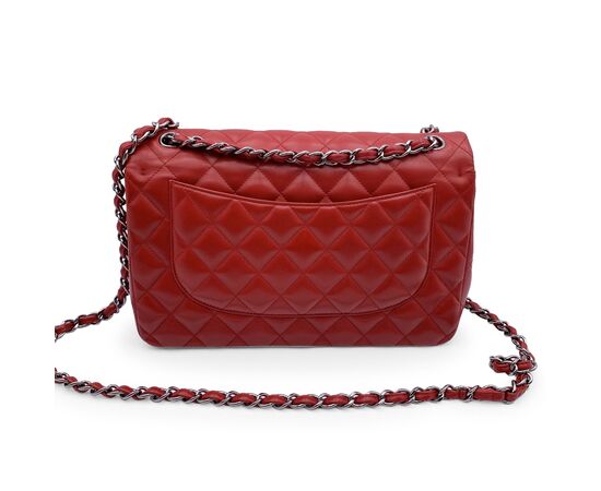 CHANEL Borsa a Tracolla in Pelle Col. Rosso Timeless/Classique M