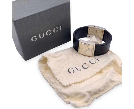 GUCCI Bracciale in Pelle Col. Nero