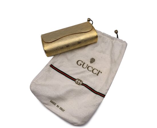 GUCCI Pochette Vintage in Metallo Col. Oro S