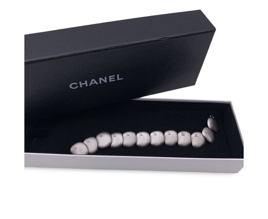 CHANEL Bracciale Vintage in Metallo Col. Argento