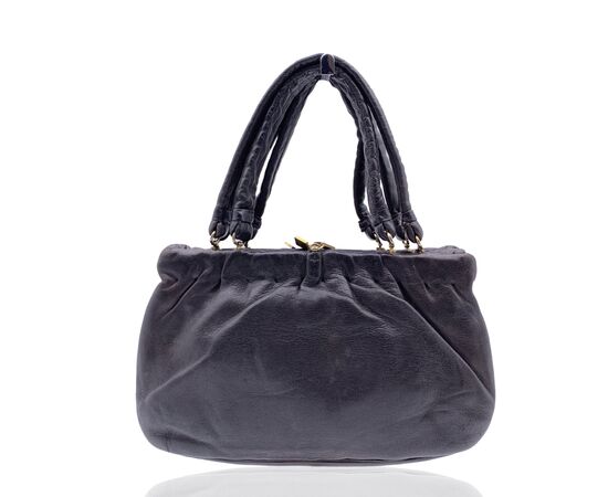 FENDI Borsa a Mano Vintage in Pelle Col. Marrone n.a. S