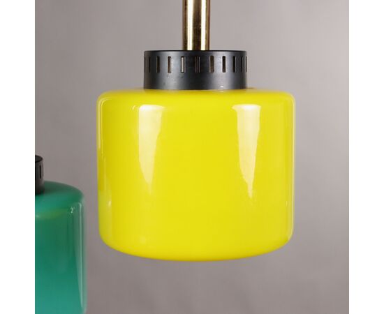 Lampada con Vetri Colorati Anni 60