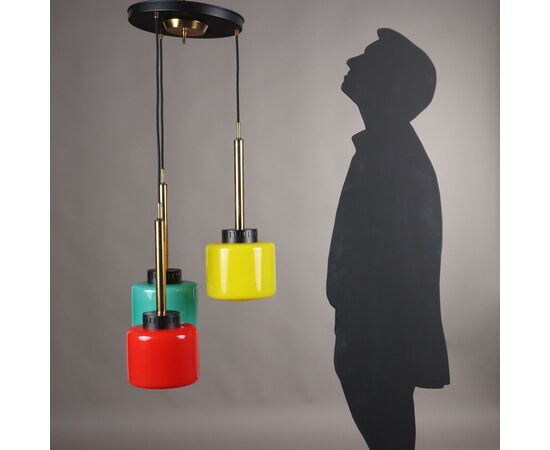 Lampada con Vetri Colorati Anni 60