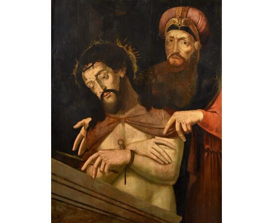 Ecce Homo con Ponzio Pilato, Cerchia di Michael Coxie (Malines, 1499 – Malines, 1592)