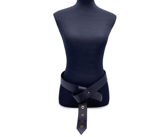 LOUIS VUITTON Cintura in Pelle Col. Nero Tie The Knot