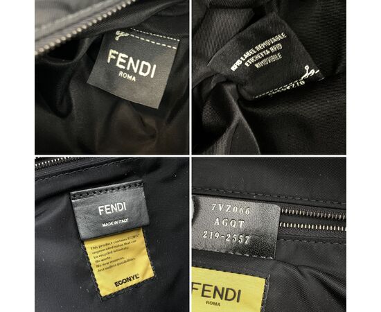 FENDI Zaino in Tela Col. Blu FF M