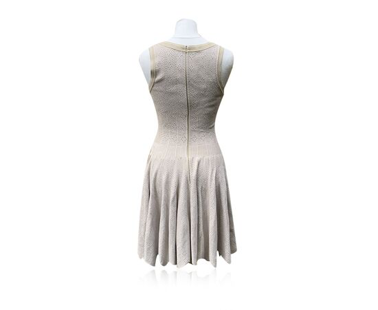 ALAIA Vestito in Viscosa Col. Beige 42