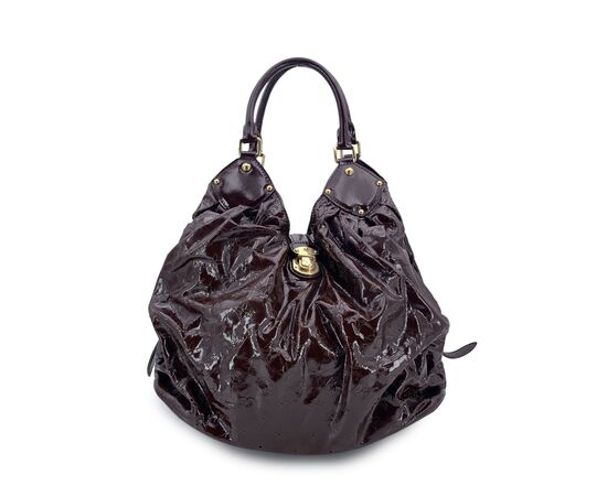 LOUIS VUITTON Borsa Hobo in Pelle Lucida Col. Marrone Surya L