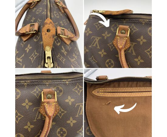 LOUIS VUITTON Borsa a Mano Vintage in Tela Col. Marrone Speedy M