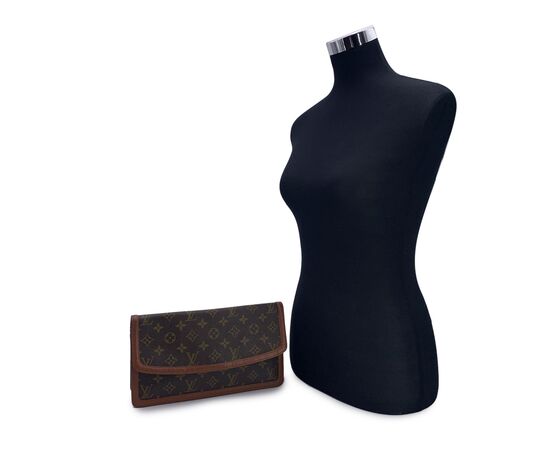 LOUIS VUITTON Pochette Vintage in Tela Col. Marrone Pochette Dame S