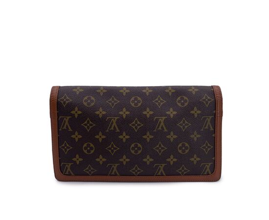 LOUIS VUITTON Pochette Vintage in Tela Col. Marrone Pochette Dame S