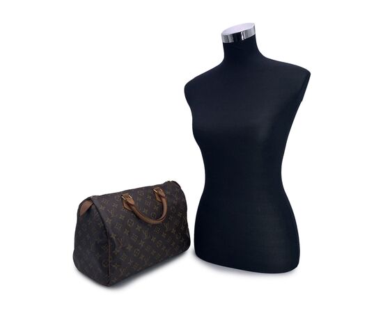 LOUIS VUITTON Borsa a Mano Vintage in Tela Col. Marrone Speedy M