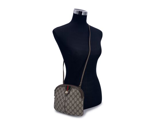 GUCCI Borsa a Tracolla Vintage in Tela Col. Marrone Ophidia S