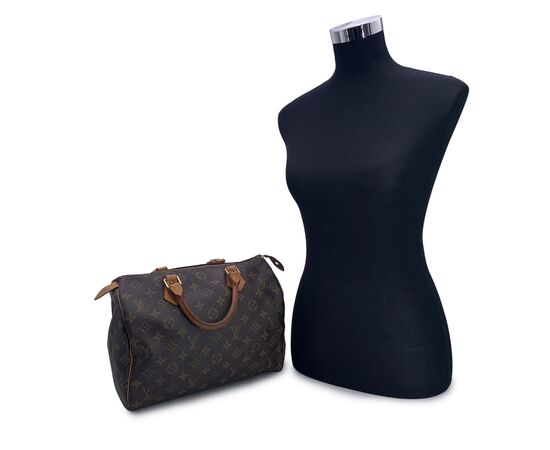 LOUIS VUITTON Borsa a Mano Vintage in Tela Col. Marrone Speedy M