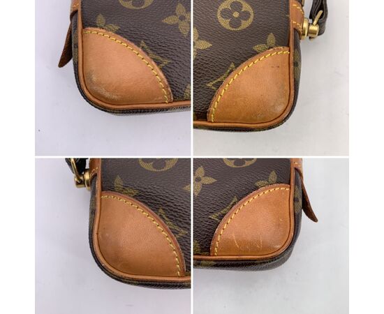 LOUIS VUITTON Pochette Vintage in Tela Col. Marrone Marly Dragonne S