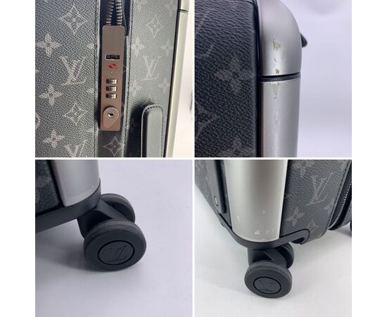 LOUIS VUITTON Borsa da Viaggio in Tela Col. Nero Horizon 55 L