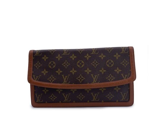 LOUIS VUITTON Pochette Vintage in Tela Col. Marrone Pochette Dame S