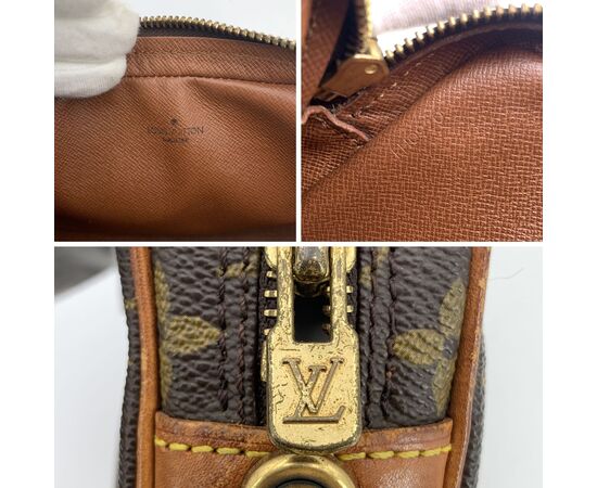 LOUIS VUITTON Pochette Vintage in Tela Col. Marrone Marly Dragonne S