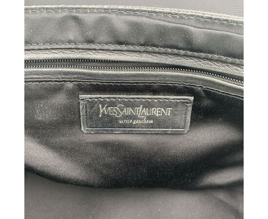 YVES SAINT LAURENT Borsa a Tracolla in Tela Col. Nero Easy S