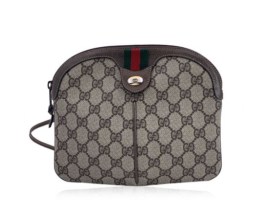 GUCCI Borsa a Tracolla Vintage in Tela Col. Marrone Ophidia S