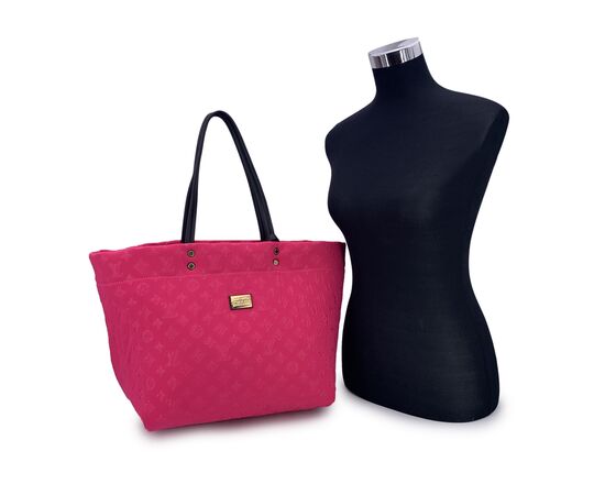 LOUIS VUITTON Borsa Shopper in Tela Col. Rosa Neverfull M