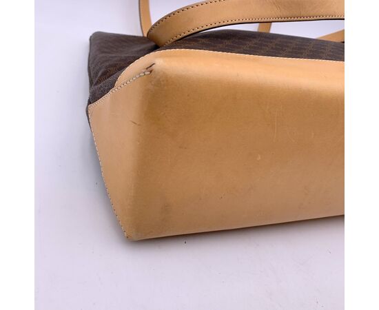 CELINE Borsa Shopper Vintage in Tela Col. Marrone Macadam M