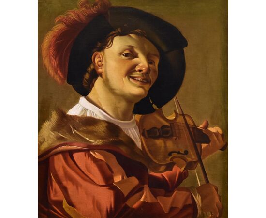 Suonatore di violino, Hendrick ter Brugghen (The Hague 1588–1629 Utrecht) Bottega