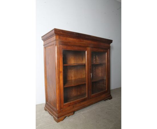 Antica credenza/ libreria bassa in palissandro fine 800 . restaurata . Mis 142 x 52 . H 135 