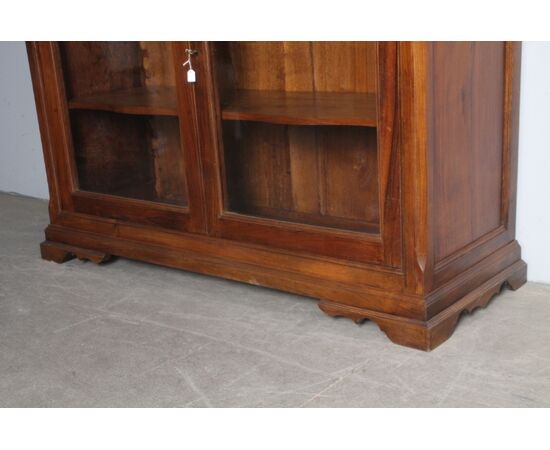 Antica credenza/ libreria bassa in palissandro fine 800 . restaurata . Mis 142 x 52 . H 135 