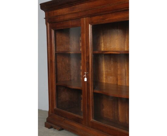 Antica credenza/ libreria bassa in palissandro fine 800 . restaurata . Mis 142 x 52 . H 135 