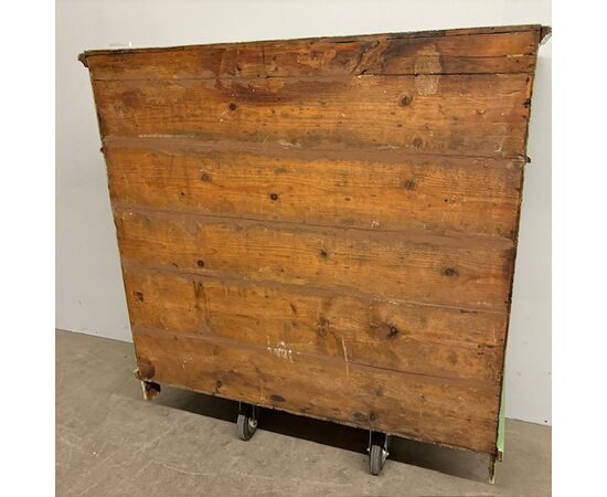 Antica credenza/ dispensa toscana XIX secolo Verde salvia. Mis 106 x 45 . H 100 . Restaurata. 