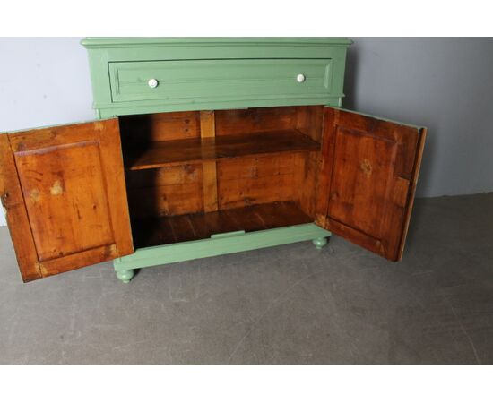 Antica credenza/ dispensa toscana XIX secolo Verde salvia. Mis 106 x 45 . H 100 . Restaurata. 