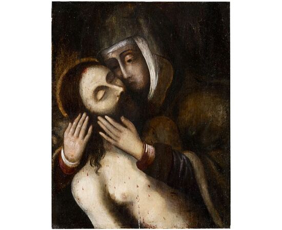 "Pietà"  olio su tavola