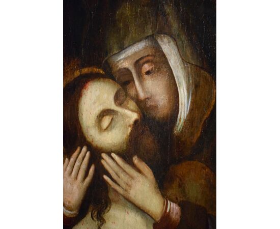 "Pietà"  olio su tavola