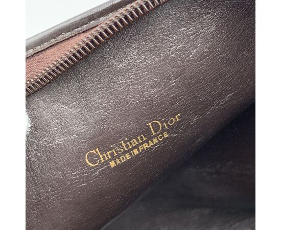 CHRISTIAN DIOR Borsa a Tracolla Vintage in Tela Col. Marrone M