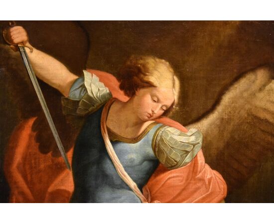 L’Arcangelo Michele, Guido Reni (Bologna 1575 - 1642) Bottega/Seguace di